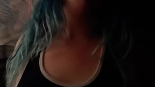 Roughly playing with my tits, for mutt