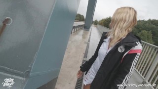 MUTPROBE! LKW-Fahrer fickt mich Anal auf der Autobahnbrücke!!