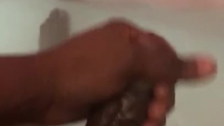 Hard bbc in shower