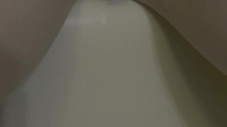 Slow pee in the shower