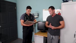 Cute Latino Doctor Gives His Patient A Good blowjob - ExtraBigDicks