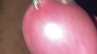 Just starting for tonight. Multiple cock piercings.