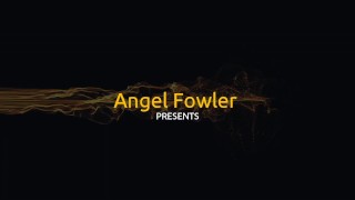 Hot blonde oiling her slim body and teasing pussy on the beach - Angel Fowler 