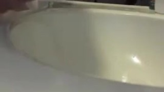 Jerking one off before going out, big Cumshot, Fab Flip