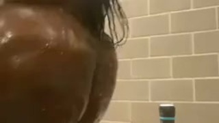 EBONY BBW in shower 