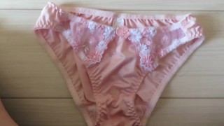 Ejaculate towards pink panties!