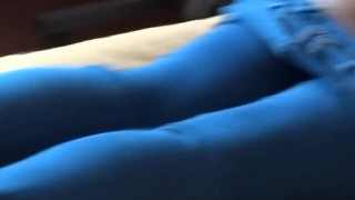 My wife's sister erotically show off in front of me to make me masturbate and cum