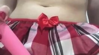 Teen studying at home after school 