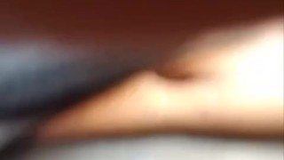 Wife Playing with her tits while driving