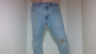 Gardening and cleaning off in the shower