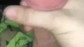 Big cock cumming alone 
