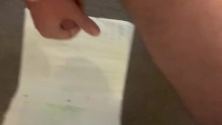 Hot Chubby Guy Jerks off and moans when he cums