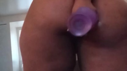 Ebony Bbw Purple dildo Snippet Subscribe to My Only Fans/ Almond91 Full Video