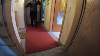 get in Czech Hazmat Suit with zipperless Neck Entry Catsuit