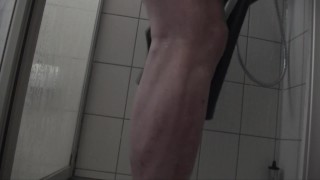 Get in zipperless Neckentry Catsuit under shower