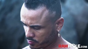 RAWHOLE Bald Latin Patrick Garcia Raw Fucked By Kadu Silva