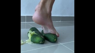 Cucumber crushed to pieces PREVIEW