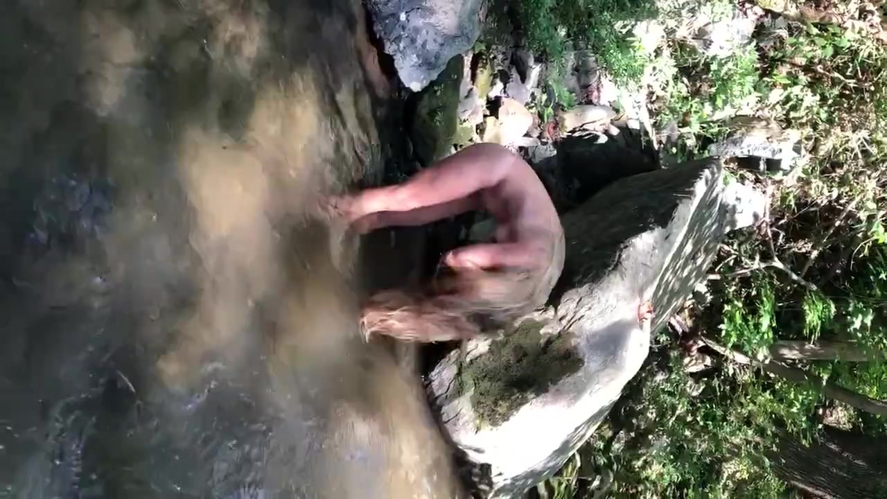 Preview 7 of Naked Blonde Caught Naked In Creek