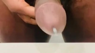 Big Cumshot Black Cock Masturbation