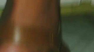 Big tits Milf next door is a naked bartender after losing bet at cards