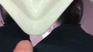 Pulling back foreskin in slow motion just before taking a piss, had to stop, almost caught recording