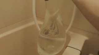 Put a condom on the faucet and fill it with water. And the condom bursts!!