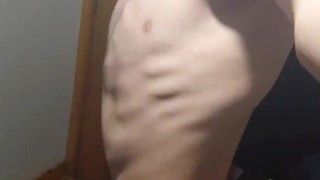 Close up look of my very skinny sexy body and ribs