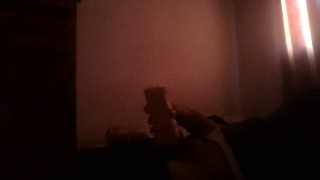 solo masturbation tease in dark