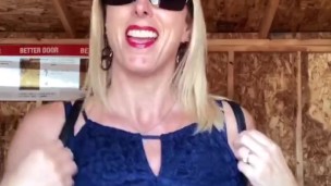 Horny MILF makes Home Depot “She-Shed” her Bitch!!!