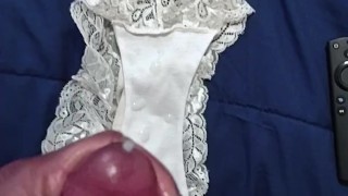Nutted on borrowed panties part 1