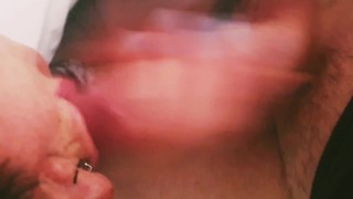 My Stepsister Masterbating - Close up wet Pussy 