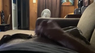 Stroking my dick until I cum POV