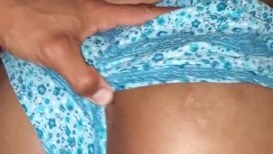 petite brown skin fucked in booty short pt 1