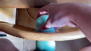 「きもちい///」おなほを固定してノーハンド腰振りオナニー～オナニー中毒～