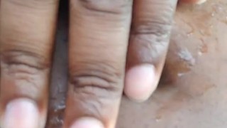 Navel Play With Ice