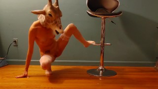 Demons in Giraffe mask Peeing