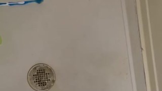 Piss in shower after communing hard