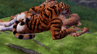 Ловля кота FURRY porno of lesbians