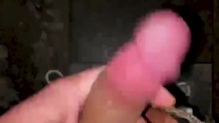 Jacking off in the bathroom