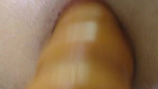SEXマシーンでアナル、ガン突きピストン　最後激しすぎてぬけました。