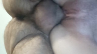 Wife Cumming hard on my best friends bigger cock