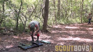 ScoutBoys - Hairless, virgin Boy Scout barebacked by hung, sleazy bear