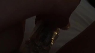 Thinking of a big cock while I fuck my self 
