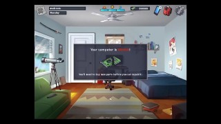 Chica Juega video juegos +18 - Gameplay SummerTime Saga