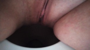 PISS-A-THON: Big Tits MILF Pissing on Toilet