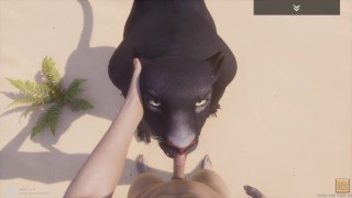 Wild Life / Black Furrie Panther Girl POV