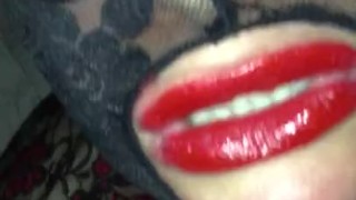 Mask con rossetto 