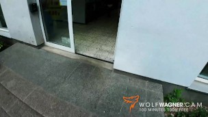 MILF POV blowjob in PUBLIC, and HUGE CUMSHOT in the Mouth: Dirty Priscilla - WolfWagnerCom