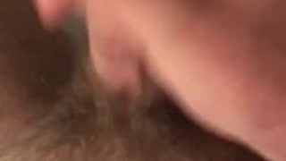 Stroking my fat cock