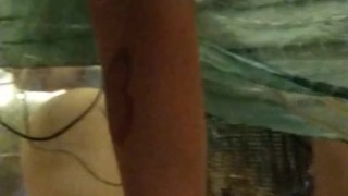 Trying my friend's fuck machine